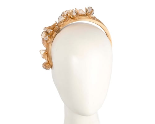 Fashion gold fascinator headband by Max Alexander