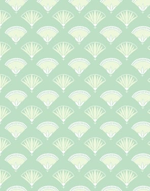 Lotus Papyrus' Wallpaper by Tea Collection - Aventurine - Traditional / 27 in. x 27 ft.