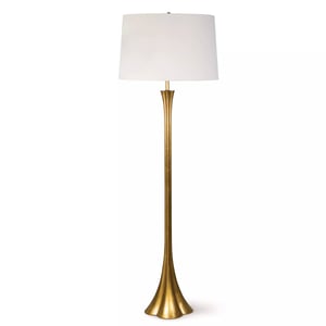 Lillian Gold Polished Brass Floor Lamp