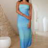 Drinks At Sunset Midi Dress Blue