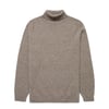 Sunspel Roll Neck Sweater Bark