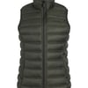Weird Fish Atissa Lightweight Padded Gilet Deep Lichen Green Size 10