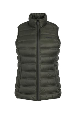 Weird Fish Atissa Lightweight Padded Gilet Deep Lichen Green Size 8