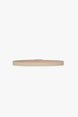 Victoria Beckham Tonal Dorian Belt In Ivory Smooth Leather - 100CM - Womens