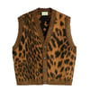 Aries Womens Brushed Leopard Vest Brown
