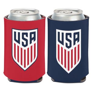 WinCraft USA Crest Navy/Red Can Cooler