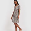 Short Drawstring Dress - Green / L