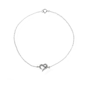 Jeulia Logo Shape Commemorative Sterling Silver Bracelet