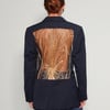Party Back Blazer - Gold Sequin - Navy