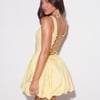 Midsummer Dream Bubble Mini Dress Yellow