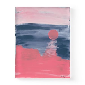 Strawberry Moon Singing a Tune Art Print