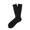 Sunspel Merino Wool Ribbed Socks Black