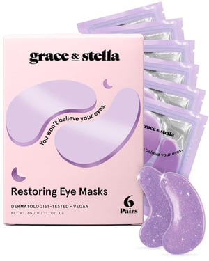 Restoring Purple eye masks - 6 Pairs