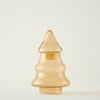 Pine Glass Tree Ornament - Amber / 6"×9"