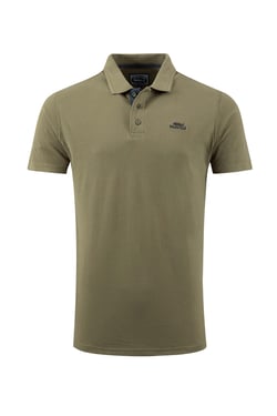 Weird Fish Miles Pique Polo Shirt Burnt Olive Size L