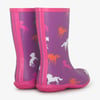 Girls Leaping Horses Packable Rain Boots