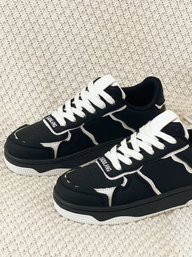 Thesupermade High Street Black And White Board Casual Shoes -1554 - Black / 44