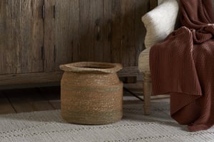 nkuku Rana Tall Basket | Storage | One Size | Natural & Moss