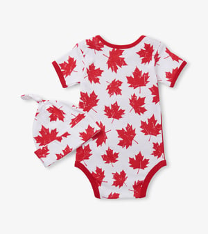 Canada Baby Bodysuit & Hat