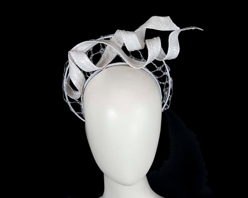 White fascinator headband by BELIEVERA