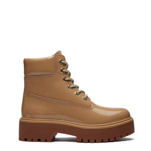 Timberland Womens Stone Street 6-Inch Waterproof Platform Boot Beige