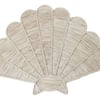 Shell Handwoven Iraca Placemat - Solid Color (one color) / Yellow