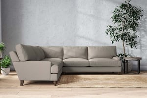 nkuku Marri Corner Sofa | Make To Order | Grand | Recycled Cotton Flax