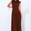 Sophisticated Simplicity Maxi Dress Brown