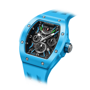 Tsar Bomba Men's Ceramic Automatic Watch | Blue | 45mm | Miyota 9100 Movement | Men's Luxury Timepiece | Atomic-Full TB8222
