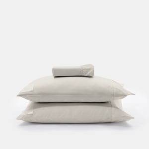 Signature Small Sheet Set Split King Moscato Beige Grand Hotel Percale , Luxury Organic Bedding and Sheet Sets , PROSSIONI