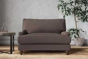nkuku Marri Love Seat | Make To Order | Recycled Cotton Mocha | No Colour