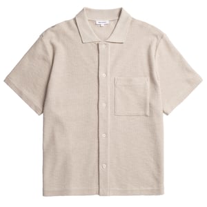 Norse Projects Gustav Crochet Jersey Shirt Oatmeal