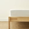 Cotton Sateen Fitted Sheet - White