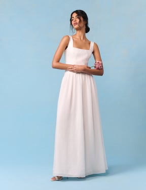Bridal Ivory Corset Maxi Honey Maxi Dress