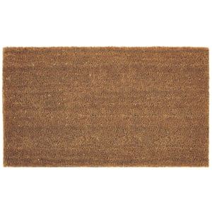 Plain Natural Coir Doormat - 45x75cm