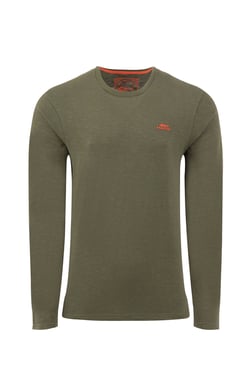 Weird Fish Fins Branded Long Sleeve T-Shirt Fir Green Size 5XL