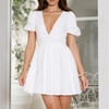 Vanilla Cream Mini Dress White