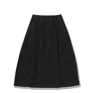 And Wander Womens High Count Cloth Skirt Black