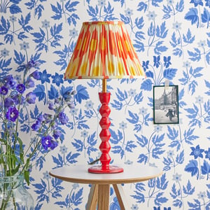 Mildred table lamp in hot chilli
