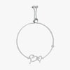 Two Hearts Diamond Bracelet - 0.10 CT