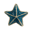 Starfish Handwoven Iraca Napkin Ring - Solid Color (one solid color) / Blue