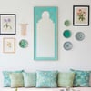 Daricha mirror in turquoise wood