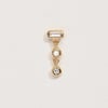 Baguette Dot Stud