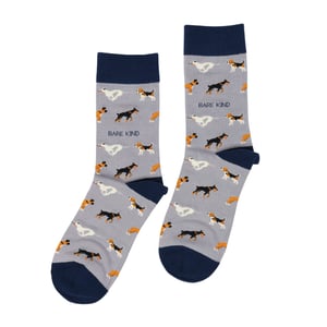 Save the Purple Dog Bamboo Socks | UK Adult 7-11