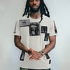 Saint' Multipatch T-Shirt in Ecru