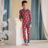 Boys Elk Plaid Pajama Set