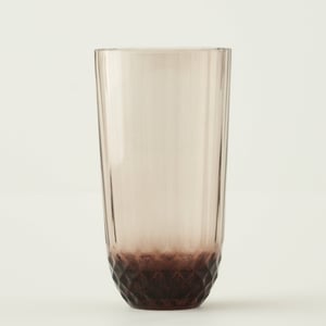 Colore Crystal Cut Highball Glass - Brown