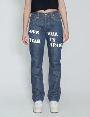 Love Will Tear Us Apart' Jeans in Blue
