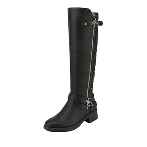 DREAM PAIRS Wide Calf Knee High Riding Boots