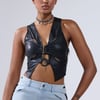 AKIRA Flashy Queen Bralette | Black | Size Large